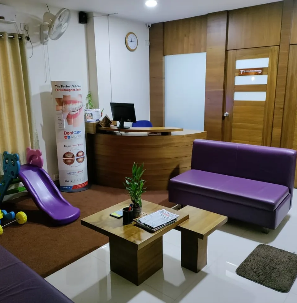 Reception at Vallamattam Dental Clinic in Kakkanad